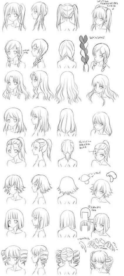 漫画头发怎么画，漫画如何画好头发（50个漫画人物头发的详细教程）