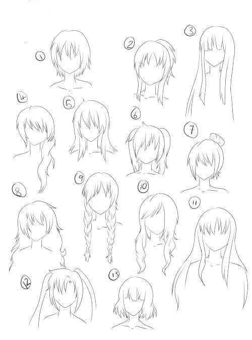 漫画头发怎么画，漫画如何画好头发（50个漫画人物头发的详细教程）