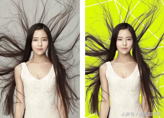 摄影修图教程，photoshop通道抠图，抠头发丝