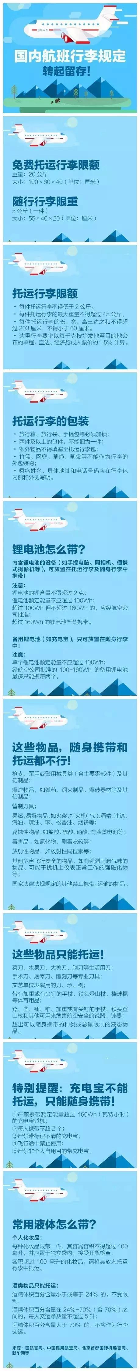 国内航空行李标准，关于国内航班行李规定的9个重要知识