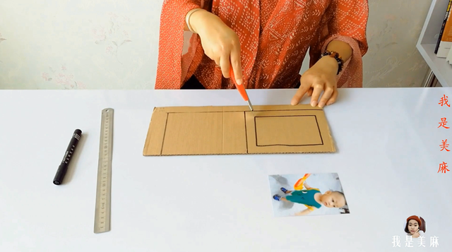简易相框制作的制作方案，简易相框设计与制作（手工达人用纸箱自制手机照相框）