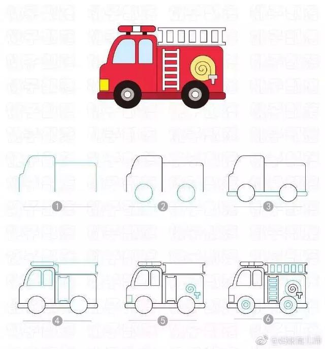 如何画汽车简笔画，如何画汽车简笔画图片（画完这组就能掌握各种汽车的画法了）