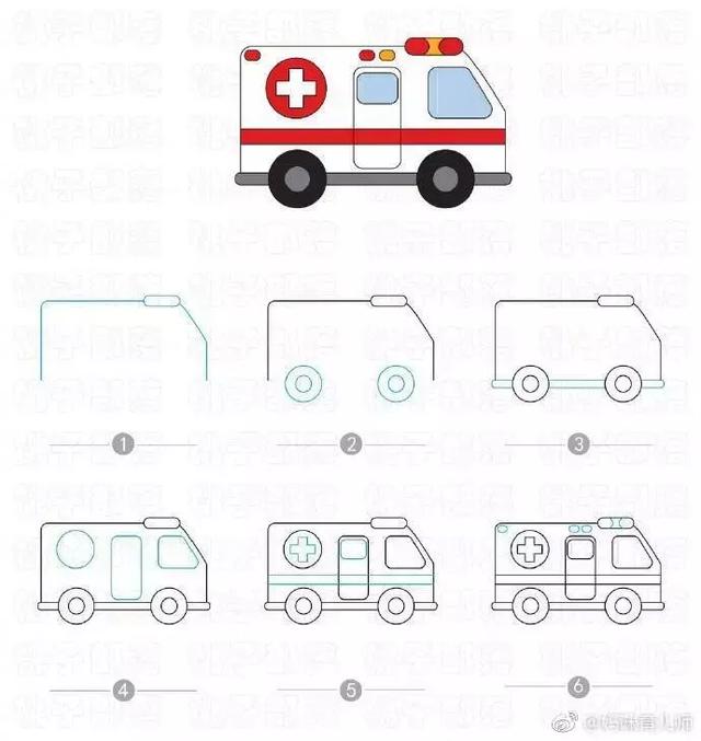如何画汽车简笔画，如何画汽车简笔画图片（画完这组就能掌握各种汽车的画法了）