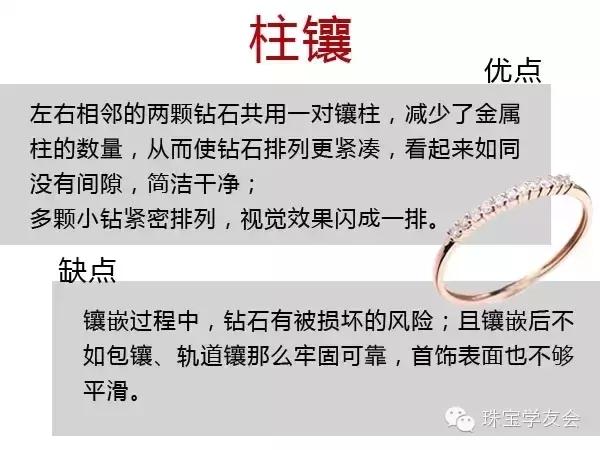 钻石的镶嵌方式有哪些，钻石的常见镶嵌方式有哪几种（6种钻石镶嵌工艺的优劣势对比）