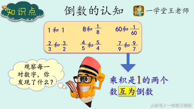 倒数的概念，倒数的概念是什么 初一数学（小学分数除法知识点~倒数的意义和求法）