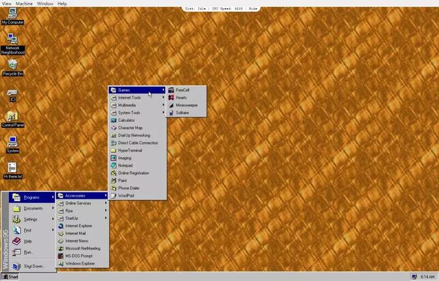 win95模拟器，win95模拟器怎么联网（想知道23年前的Windows系统是什么样的吗）