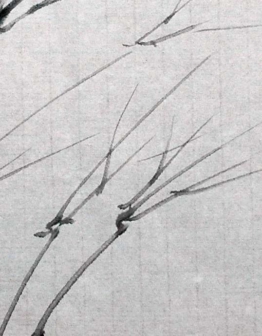 随手画竹的画法，竹画简单易学（水墨画竹——画竹枝法、画杆法）