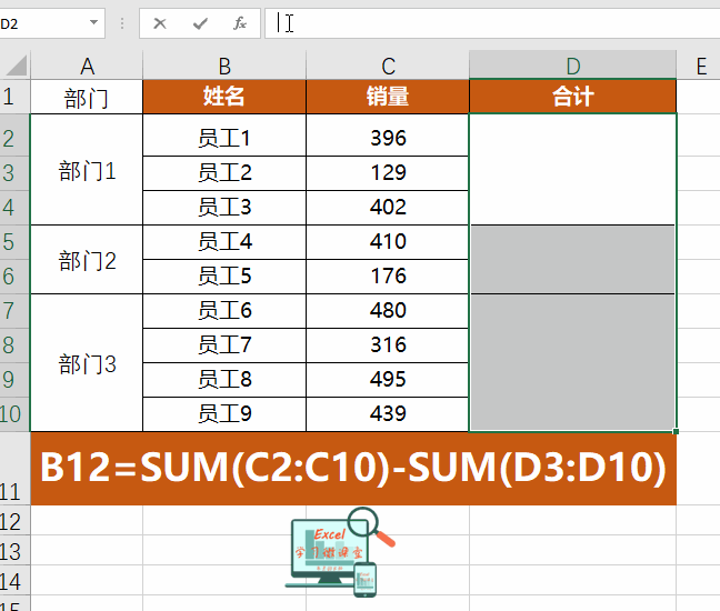 表格加法的公式，怎么正确的在Excel表格中输入加法公式（11个工作中最常用的EXCEL求和公式）