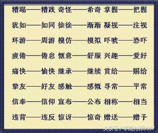 常常的近义词是什么，常常的近义词是什么字（家有小学生，替孩子收藏打印）