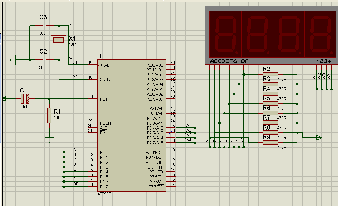 51单片机数码管动态 51单片机学习17-数码管动态显示
