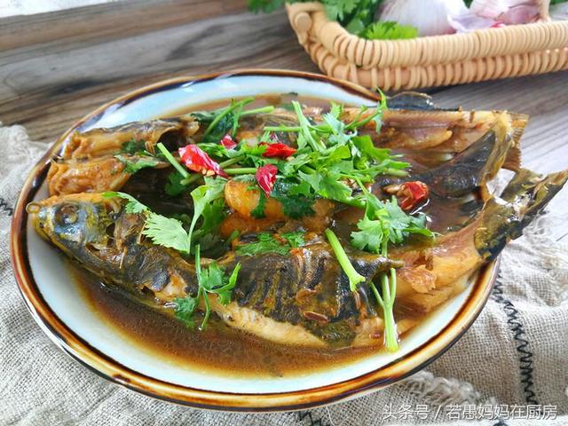 红烧昂刺鱼怎么烧，红烧昂刺鱼烧雪菜家常做（这鱼适合孩子吃）
