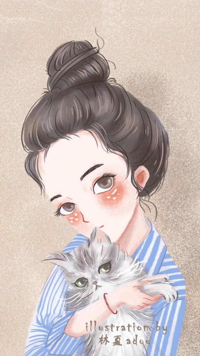 池乔：文艺抽象思维微信女生头像，池乔阴后面的字（微信头像，抽象插画风）