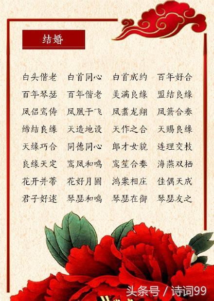 描写祝福的四字词语有哪些，写出表示祝福的四字词语（古时候的各种祝福语）