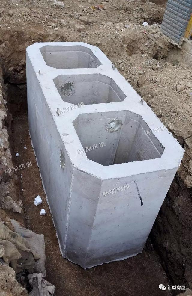 化粪池做法与尺寸图，农村化粪池两格建造全过程（教施工队建个化粪池）