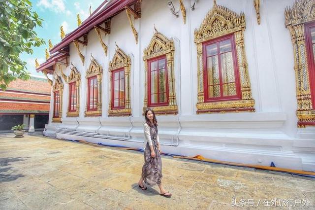 画面泰国旅游骑大象，90后小清新出游泰国