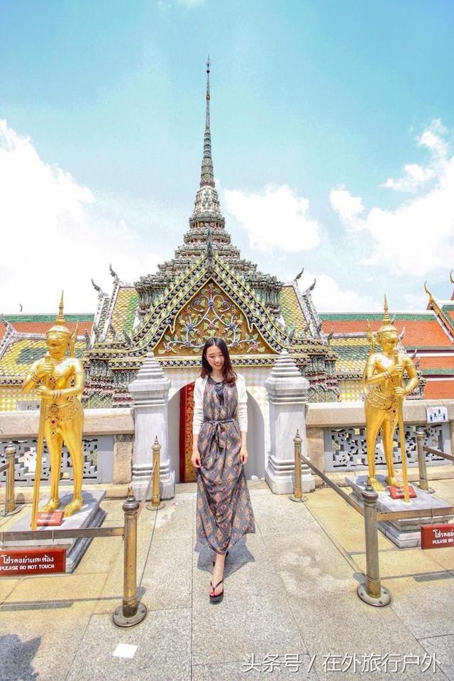 画面泰国旅游骑大象，90后小清新出游泰国