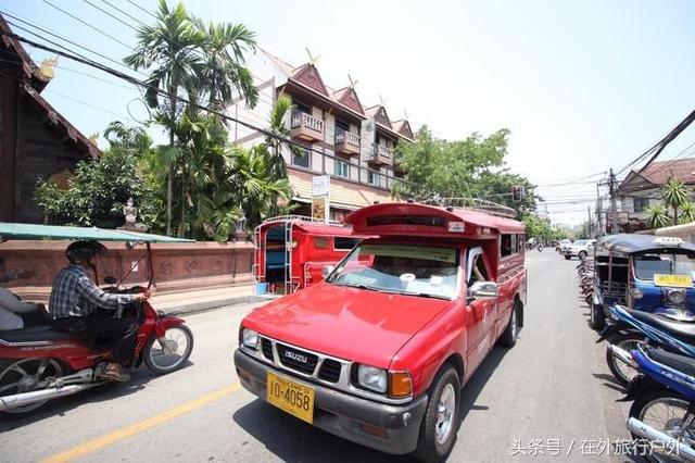 画面泰国旅游骑大象，90后小清新出游泰国