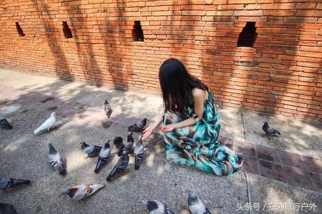 画面泰国旅游骑大象，90后小清新出游泰国