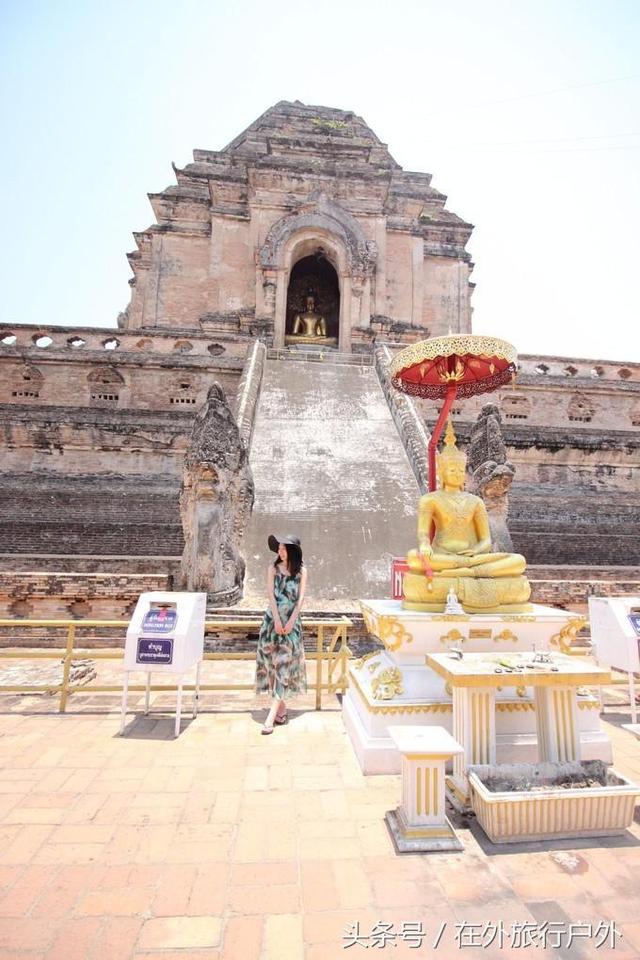 画面泰国旅游骑大象，90后小清新出游泰国