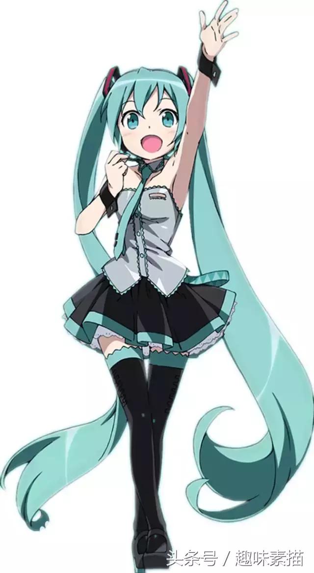 初音未来怎么画，动漫初音未来怎么画（零基础素描教程，初音未来）