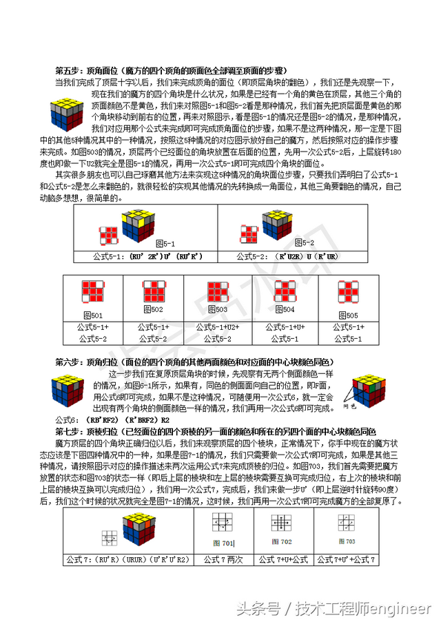 魔方还原最简单的方法，最简单的魔方复原大法（简单易学的还原魔方的常用口诀公式及图解）