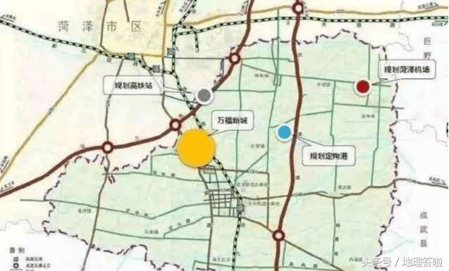 定陶和菏泽关系，地理答啦：由县变区之后