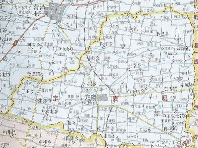 定陶和菏泽关系，地理答啦：由县变区之后