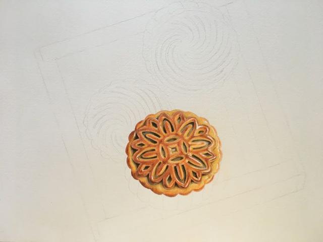 月饼怎么画简单又好看，怎么画月饼的简笔画（看插画老师一步一步教你画月饼）