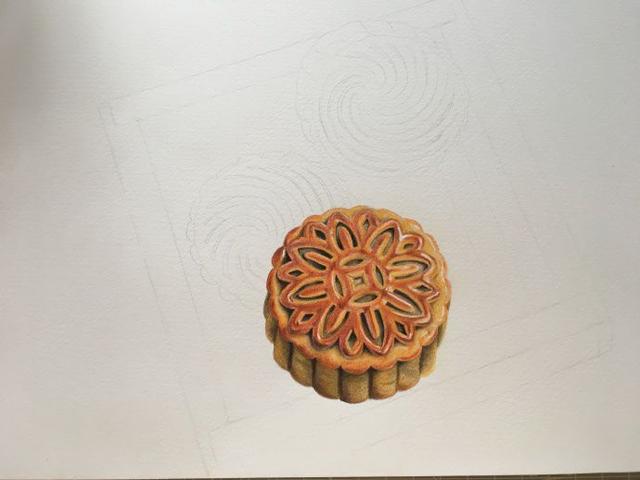月饼怎么画简单又好看，怎么画月饼的简笔画（看插画老师一步一步教你画月饼）
