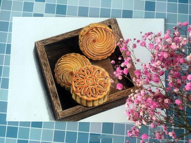 月饼怎么画简单又好看，怎么画月饼的简笔画（看插画老师一步一步教你画月饼）