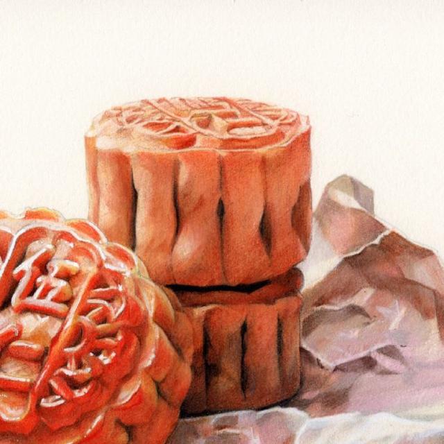 月饼怎么画简单又好看，怎么画月饼的简笔画（看插画老师一步一步教你画月饼）