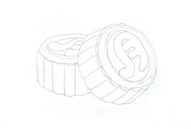 月饼怎么画简单又好看，怎么画月饼的简笔画（看插画老师一步一步教你画月饼）