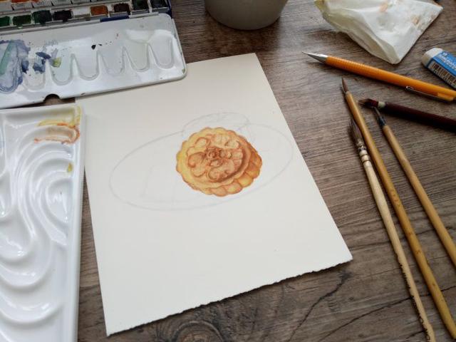 月饼怎么画简单又好看，怎么画月饼的简笔画（看插画老师一步一步教你画月饼）