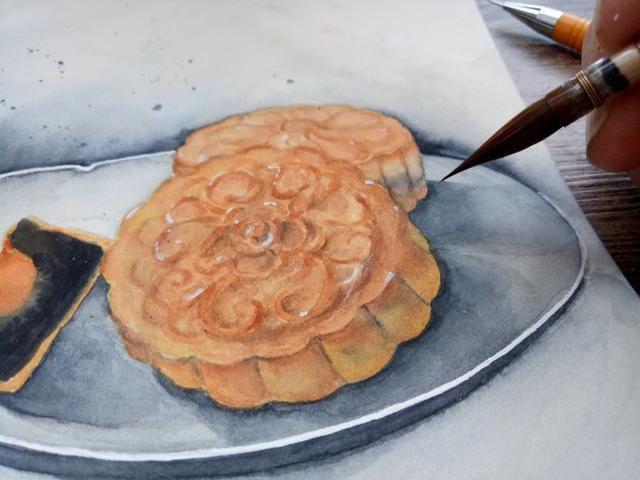 月饼怎么画简单又好看，怎么画月饼的简笔画（看插画老师一步一步教你画月饼）