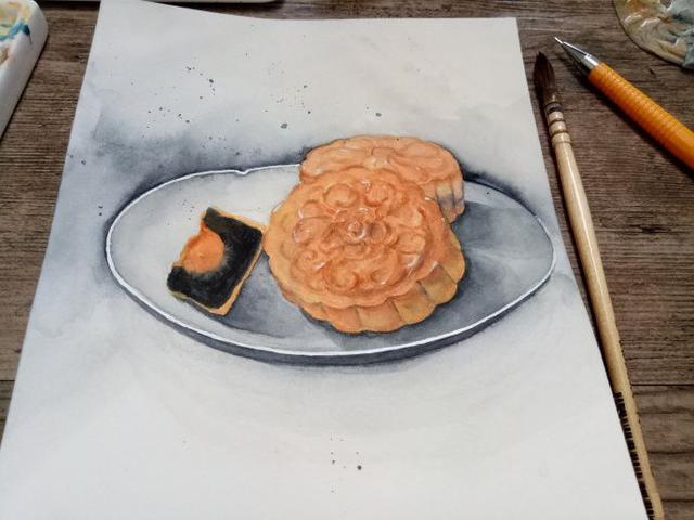 月饼怎么画简单又好看，怎么画月饼的简笔画（看插画老师一步一步教你画月饼）