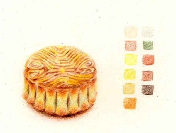 月饼怎么画简单又好看，怎么画月饼的简笔画（看插画老师一步一步教你画月饼）