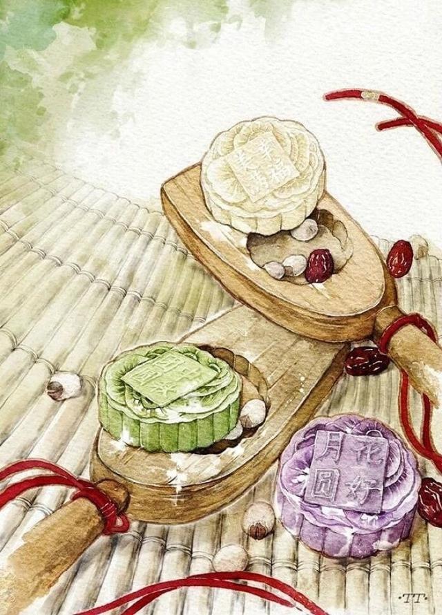 月饼怎么画简单又好看，怎么画月饼的简笔画（看插画老师一步一步教你画月饼）