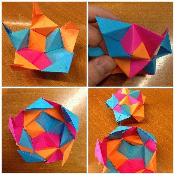 正方形折纸100种折法图解，简单实用的正方形纸盒折法图解（折纸二十面体的折法图解）