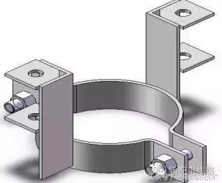 抱箍规格型号图片，15米电杆的电缆爬杆金具都用多大的U型抱箍啊（最全的配电线路8种抱箍图文详解）