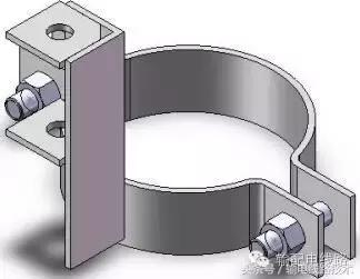 抱箍规格型号图片，15米电杆的电缆爬杆金具都用多大的U型抱箍啊（最全的配电线路8种抱箍图文详解）