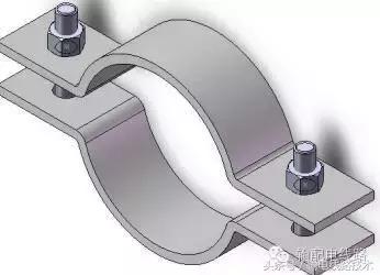 抱箍规格型号图片，15米电杆的电缆爬杆金具都用多大的U型抱箍啊（最全的配电线路8种抱箍图文详解）