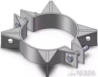 抱箍规格型号图片，15米电杆的电缆爬杆金具都用多大的U型抱箍啊（最全的配电线路8种抱箍图文详解）