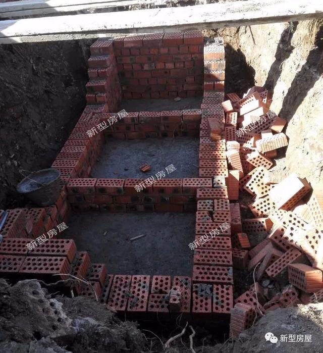 化粪池做法与尺寸图，农村化粪池两格建造全过程（教施工队建个化粪池）