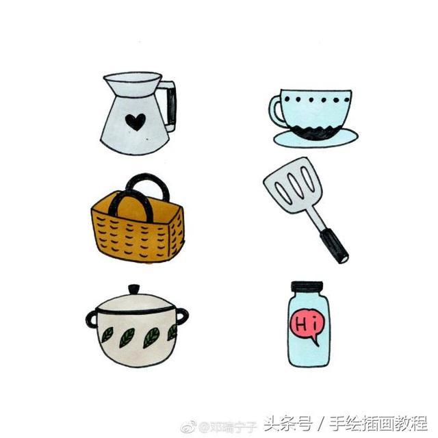 厨房怎么画，未来厨房怎么画（厨房简笔画大全~）