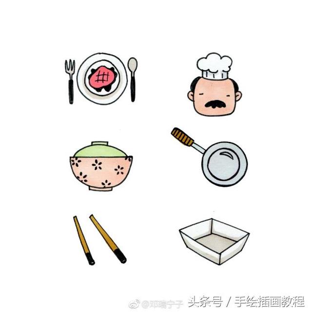 厨房怎么画，未来厨房怎么画（厨房简笔画大全~）