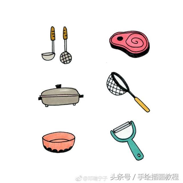 厨房怎么画，未来厨房怎么画（厨房简笔画大全~）
