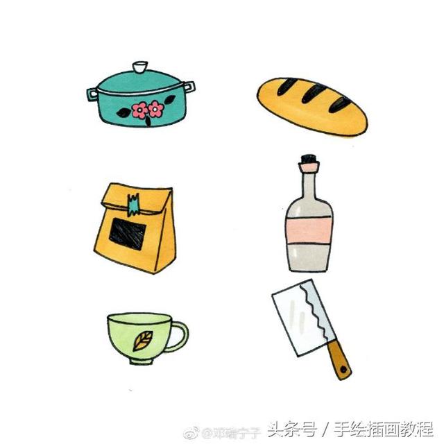 厨房怎么画，未来厨房怎么画（厨房简笔画大全~）