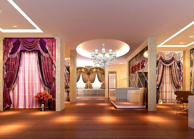 简单窗帘店装修效果图大全，窗帘店壁纸店设计案例效果图