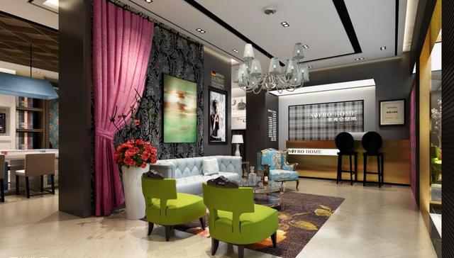 简单窗帘店装修效果图大全，窗帘店壁纸店设计案例效果图