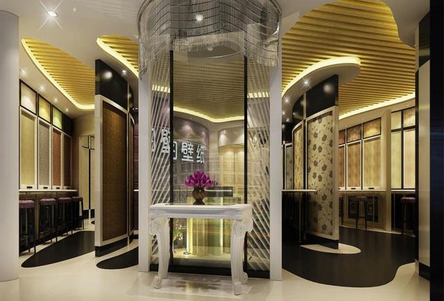 简单窗帘店装修效果图大全，窗帘店壁纸店设计案例效果图
